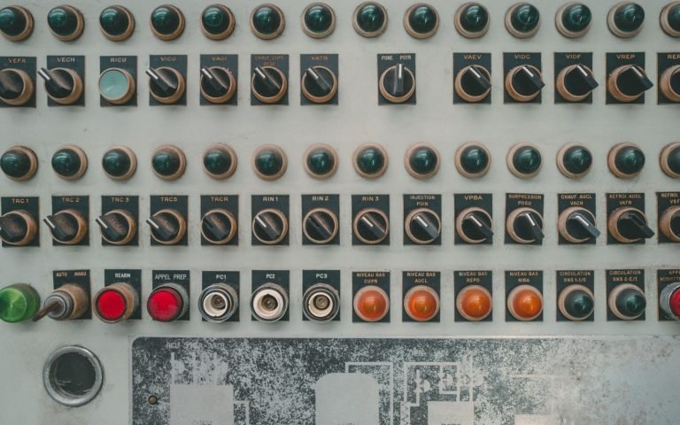 A panel of controls, and the question of which one this actually turns