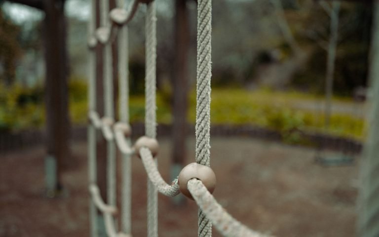 A net strung underneath, for when the thing above fails