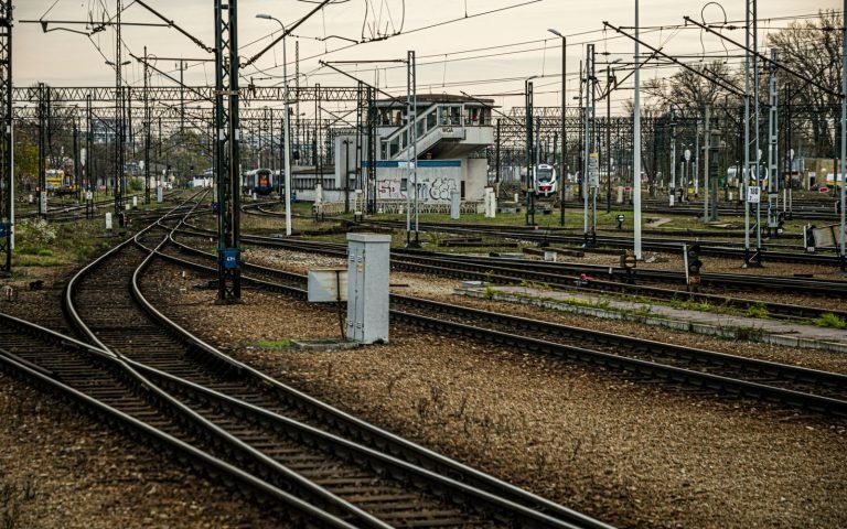 A set of points: the new track exists before anything moves onto it