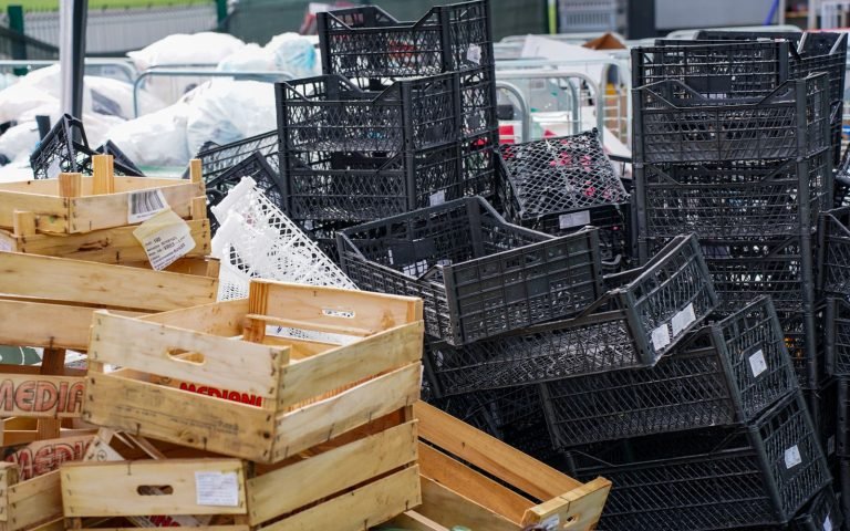 Crates stacked and labelled: the things that actually shipped